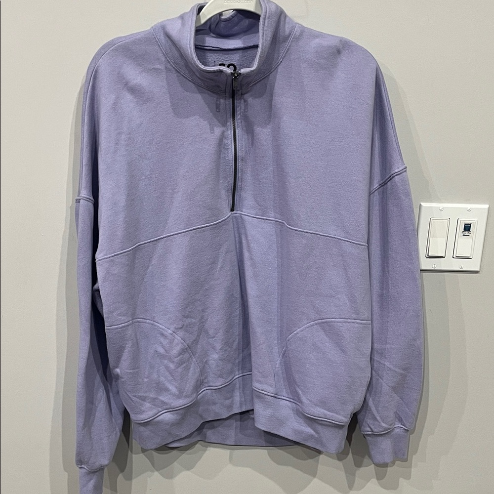 SO Lavender Zip-Up Sweatshirt